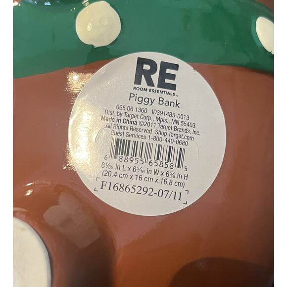 RE Room Essentials Christmas Reindeer Antlers Piggy Coin Deer Holiday Bank RARE - Picture 9 of 9